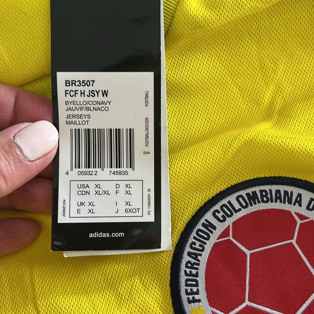 BNWT - FIFA World Cup - Colombia Home Football / Soccer Men’s Jersey - Adidas - Picture 5 of 7